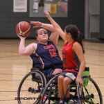 A select group of collegiate wheelchair basketball teams came to Tucson to take part in a collegiate basketball tournament and celebrate celebrating a gift and dedication of the Cody Schechter Gym and Locker Room for Adaptive Athletics from UArizona alumni and Phoenix businessman, Eric Schechter. (Photo by Christopher Di Virgilio).
