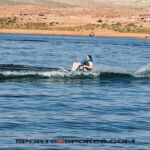 Enjoying adaptive water skiing on Lake Powell during an adaptive water event hosted by Arizona Adaptive Watersports. (Photo by Christopher Di Virgilio/SNS).