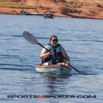 Enjoying adaptive kayaking on Lake Powell during an adaptive water event hosted by Arizona Adaptive Watersports. (Photo by Christopher Di Virgilio/SNS).