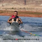 Enjoying adaptive water skiing on Lake Powell during an adaptive water event hosted by Arizona Adaptive Watersports. (Photo by Christopher Di Virgilio/SNS).