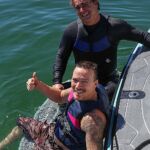 Friends enjoy a weekend on Lake Powell during an adaptive water event hosted by Arizona Adaptive Watersports. (Photo by Christopher Di Virgilio/SNS).