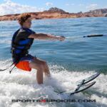 Enjoying adaptive water skiing on Lake Powell during an adaptive water event hosted by Arizona Adaptive Watersports. (Photo by Christopher Di Virgilio/SNS).