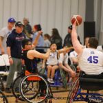 The St. Louis Rolling Rams beat Texas ATX 35-32 during the NIT Tournament at the 2023 NWBA Junior Wheelchair Basketball National Championships in Bel Aire, Kan. (Photos by Christopher Di Virgilio).