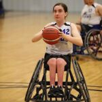 The St. Louis Rolling Rams beat Texas ATX 35-32 during the NIT Tournament at the 2023 NWBA Junior Wheelchair Basketball National Championships in Bel Aire, Kan. (Photos by Christopher Di Virgilio).