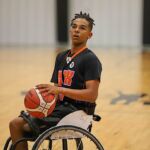 The St. Louis Rolling Rams beat Texas ATX 35-32 during the NIT Tournament at the 2023 NWBA Junior Wheelchair Basketball National Championships in Bel Aire, Kan. (Photos by Christopher Di Virgilio).
