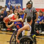 The Golden State Road Warriors beat the New York Rollin’ Nicks 55-52 at the 2023 NWBA Adult Division 1 Wheelchair Basketball National Championships at Wichita Hoops in Bel Aire, Kan.(Photos by Christopher Di Virgilio).