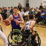 The Golden State Road Warriors beat the New York Rollin’ Nicks 55-52 at the 2023 NWBA Adult Division 1 Wheelchair Basketball National Championships at Wichita Hoops in Bel Aire, Kan.(Photos by Christopher Di Virgilio).