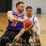 The Golden State Road Warriors beat the New York Rollin’ Nicks 55-52 at the 2023 NWBA Adult Division 1 Wheelchair Basketball National Championships at Wichita Hoops in Bel Aire, Kan.(Photos by Christopher Di Virgilio).