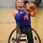 The Golden State Road Warriors beat the New York Rollin’ Nicks 55-52 at the 2023 NWBA Adult Division 1 Wheelchair Basketball National Championships at Wichita Hoops in Bel Aire, Kan.(Photos by Christopher Di Virgilio).