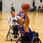 The Golden State Road Warriors beat the New York Rollin’ Nicks 55-52 at the 2023 NWBA Adult Division 1 Wheelchair Basketball National Championships at Wichita Hoops in Bel Aire, Kan.(Photos by Christopher Di Virgilio).