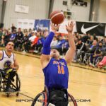 The Golden State Road Warriors beat the New York Rollin’ Nicks 55-52 at the 2023 NWBA Adult Division 1 Wheelchair Basketball National Championships at Wichita Hoops in Bel Aire, Kan.(Photos by Christopher Di Virgilio).