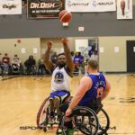 The Golden State Road Warriors beat the New York Rollin’ Nicks 55-52 at the 2023 NWBA Adult Division 1 Wheelchair Basketball National Championships at Wichita Hoops in Bel Aire, Kan.(Photos by Christopher Di Virgilio).