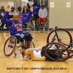 The Golden State Road Warriors beat the New York Rollin’ Nicks 55-52 at the 2023 NWBA Adult Division 1 Wheelchair Basketball National Championships at Wichita Hoops in Bel Aire, Kan.(Photos by Christopher Di Virgilio).