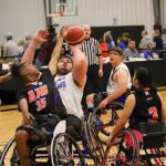 The St. Louis Rolling Rams beat Texas ATX 35-32 during the NIT Tournament at the 2023 NWBA Junior Wheelchair Basketball National Championships in Bel Aire, Kan. (Photos by Christopher Di Virgilio).