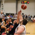 The St. Louis Rolling Rams beat Texas ATX 35-32 during the NIT Tournament at the 2023 NWBA Junior Wheelchair Basketball National Championships in Bel Aire, Kan. (Photos by Christopher Di Virgilio).