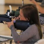 Air rifle competition during at Arizona Disabled Sports during the 2023 Desert Challenge games in Mesa, Ariz. (Photo by Christopher Di Virgilio).