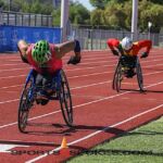 Track & field competition during at Mesa Community College during the 2023 Desert Challenge games in Mesa, Ariz. (Photo by Christopher Di Virgilio).
