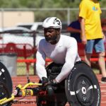 Track & field competition during at Mesa Community College during the 2023 Desert Challenge games in Mesa, Ariz. (Photo by Christopher Di Virgilio).