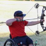 Archery competition during at Mesa Community College during the 2023 Desert Challenge games in Mesa, Ariz. (Photo by Christopher Di Virgilio).