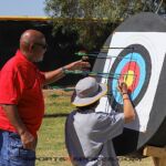Archery competition during at Mesa Community College during the 2023 Desert Challenge games in Mesa, Ariz. (Photo by Christopher Di Virgilio).