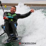 Scott Corsmeier competes in adaptive wake surfing at Lake Pleasant in Peoria, Ariz. (Photo by Brittany Martin).