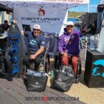 Jordan Koeninger, right, took first place and Brian Stockes came in second place in the adaptive seated division at the April 5-6 Wild West Wake Surf Shootout 2024. (Photo by Brittany Martin).