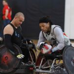 WWAR Generals emerged victorious over Ability 360 Heat, 56-51, during championship play at the 8th Annual PVA Wheelchair Rugby Invitational in Louisville. (Photo: Christopher Di Virgilio).