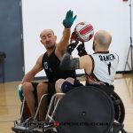 WWAR Generals emerged victorious over Ability 360 Heat, 56-51, during championship play at the 8th Annual PVA Wheelchair Rugby Invitational in Louisville. (Photo: Christopher Di Virgilio).