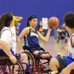 Ivy Cosgrove, No. 20, moves the ball up court during the Prep division NWBA Championship win. (Photo by Christopher Di Virgilio).