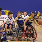 Ivy Cosgrove, No. 20, moves the ball up court during the Prep division NWBA Championship win. (Photo by Christopher Di Virgilio).