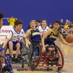 Ivy Cosgrove, No. 20, moves the ball up court during the Prep division NWBA Championship win. (Photo by Christopher Di Virgilio).