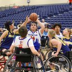 NY Fury's Emelia D'Antonio, No. 14, shoots during the Prep division NWBA Championship win. (Photo by Christopher Di Virgilio).