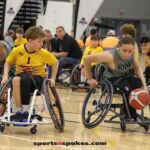 Karson Henderson (number 1), on defense during day one games at the 2025 NWBA National Championships. (Photo by Christopher Di Virgilio).