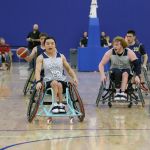 Jian Jackson, No.12, during the championship game at the 2025 NWBA junior Wheelchair Basketball Championship. (Photo by Christopher Di Virgilio).