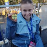 Madelyn Wilson during the 2024 Boston Marathon where she got to fire the start pistol. (Wilson Family photo).