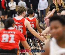 The No. 4 SAAS Junior Wildcats fell to the No. 2 Adaptive Sports Ohio ASOC, 43-38, in the 2026 NWBA Junior National Championships — Junior NIT Division at West Monroe Sports Center, West Monroe, La. (Photo by Christopher Di Virgilio/SNS)