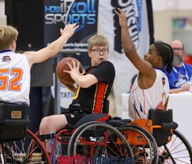 ATX Austin surrounds an Atlanta player during the 2026 NWBA Junior National Championships — Junior Prep Division at West Monroe Sports Center, West Monroe, La. (Photo by Christopher Di Virgilio/SNS)