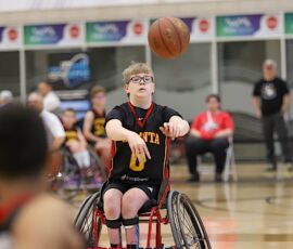 Atlanta makes a pass during the 2026 NWBA Junior National Championships — Junior Prep Division at West Monroe Sports Center, West Monroe, La. (Photo by Christopher Di Virgilio/SNS)