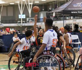 Jordon Bates, No. 2, makes a shot during the 2026 NWBA Junior National Championships — Junior Prep Division at West Monroe Sports Center, West Monroe, La. (Photo by Christopher Di Virgilio/SNS)
