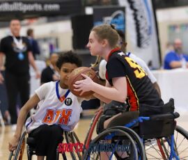 Jace Hand, with ball, moves on offense during the 2026 NWBA Junior National Championships — Junior Prep Division at West Monroe Sports Center, West Monroe, La. (Photo by Christopher Di Virgilio/SNS)