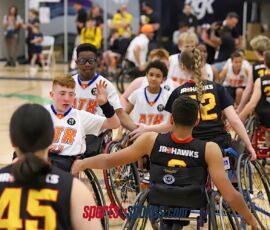 The No. 1 ATX Austin defeated the No. 3 BlazeSports Junior Hawks, 20-18, in the 2026 NWBA Junior National Championships — Junior Prep Division at West Monroe Sports Center, West Monroe, La. (Photo by Christopher Di Virgilio/SNS)