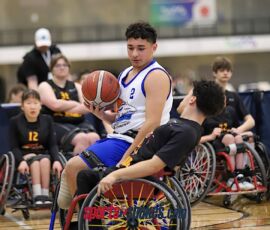 Isaac Munson works his way around a Kansas City defender during the 2026 NWBA Junior National Championships — Varsity Division at West Monroe Sports Center, West Monroe, La. (Photo by Christopher Di Virgilio/SNS)