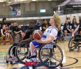 Owen Horsley, with ball, moves in for a shot during the 2026 NWBA Junior National Championships — Varsity Division at West Monroe Sports Center, West Monroe, La. (Photo by Christopher Di Virgilio/SNS)