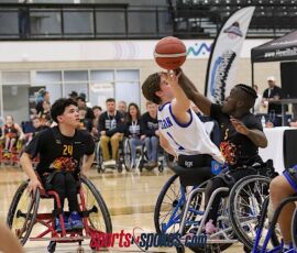 Jonathan Pittman moves in for the steal during the 2026 NWBA Junior National Championships — Varsity Division at West Monroe Sports Center, West Monroe, La. (Photo by Christopher Di Virgilio/SNS)