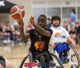 Jonathan Pittman passes during the 2026 NWBA Junior National Championships — Varsity Division at West Monroe Sports Center, West Monroe, La. (Photo by Christopher Di Virgilio/SNS)