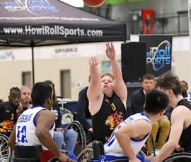 Eli Johnson attempts to score during the 2026 NWBA Junior National Championships — Varsity Division at West Monroe Sports Center, West Monroe, La. (Photo by Christopher Di Virgilio/SNS)