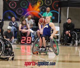 Jeremy Lade passes the ball during the D1 championship game at West Monroe Sports Center, West Monroe, La. (Photo by Christopher Di Virgilio/SNS).
