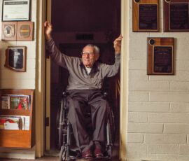Frank Rigo, 89, in a portrait session on November 27, 2012 in Phoenix, AZ. (Photo by Nancy Crase). Frank Rigo