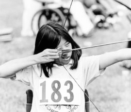 1st annual, archery, JNWG, junior, NJWG, Sarah Russow. (Photo by Nancy Crase). Sarah Russow