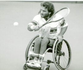 Belgium, Marc Jonniaux, tennis, US Open Wheelchair Tennis Championships. (Photo by Nancy Crase). Marc Jonniaux